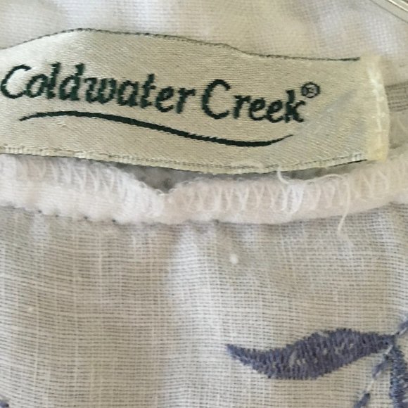 embroidered white linen blouse - Picture 5 of 9